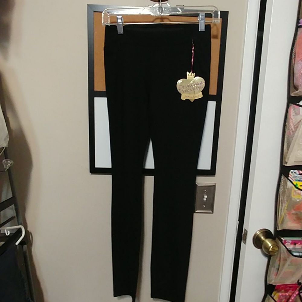 Vera Wang black size XS stretch pull up pants